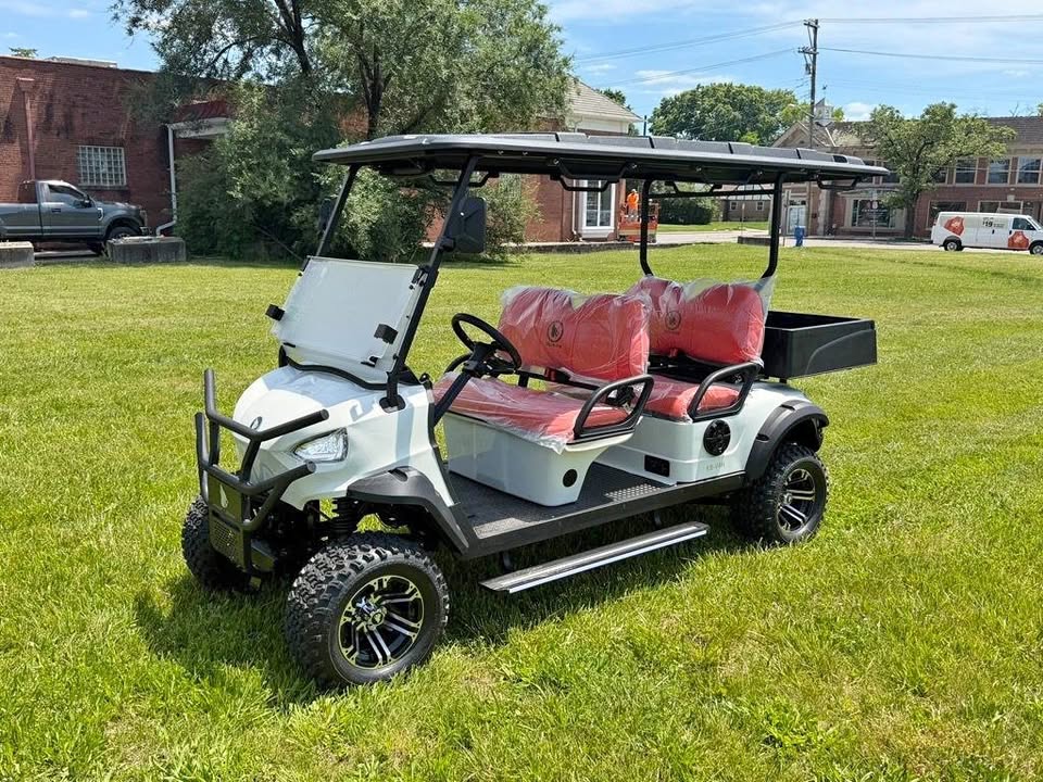 2026 Wolverine 4 Passenger Electric Lifted LSV Golf Cart with Cargo Bed + 2 Year Warranty in Cincinnati